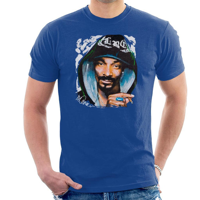 Sidney Maurer Original Portrait Of Snoop Dogg Smoking Mens T-Shirt - Mens T-Shirt