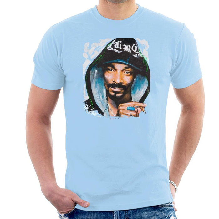 Sidney Maurer Original Portrait Of Snoop Dogg Smoking Mens T-Shirt - Mens T-Shirt