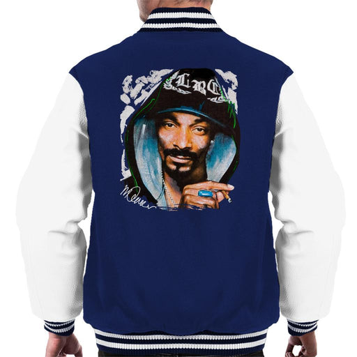 Sidney Maurer Original Portrait Of Snoop Dogg Smoking Mens Varsity Jacket - Mens Varsity Jacket