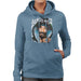 Sidney Maurer Original Portrait Of Snoop Dogg Smoking Womens Hooded Sweatshirt - Womens Hooded Sweatshirt