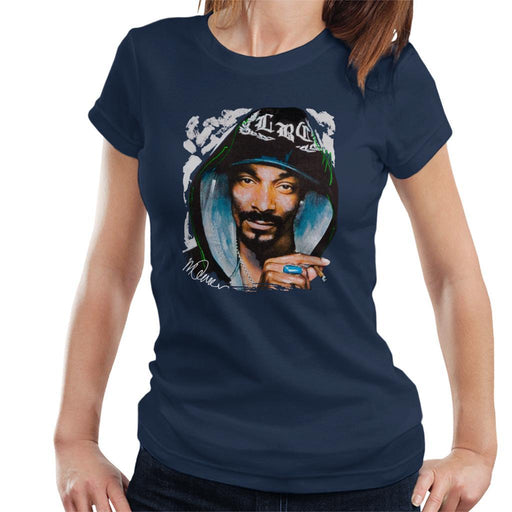 Sidney Maurer Original Portrait Of Snoop Dogg Smoking Womens T-Shirt - Womens T-Shirt