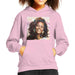 Sidney Maurer Original Portrait Of Whitney Houston Triangle Earrings Kids Hooded Sweatshirt - X-Small (3-4 yrs) / Light Pink - Kids Boys