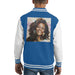 Sidney Maurer Original Portrait Of Whitney Houston Triangle Earrings Kids Varsity Jacket - X-Small (3-4 yrs) / Royal/White - Kids Boys