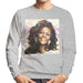 Sidney Maurer Original Portrait Of Whitney Houston Triangle Earrings Mens Sweatshirt - Mens Sweatshirt
