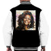 Sidney Maurer Original Portrait Of Whitney Houston Triangle Earrings Mens Varsity Jacket - Mens Varsity Jacket