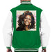 Sidney Maurer Original Portrait Of Whitney Houston Triangle Earrings Mens Varsity Jacket - Mens Varsity Jacket