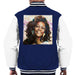 Sidney Maurer Original Portrait Of Whitney Houston Triangle Earrings Mens Varsity Jacket - Mens Varsity Jacket
