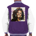 Sidney Maurer Original Portrait Of Whitney Houston Triangle Earrings Mens Varsity Jacket - Mens Varsity Jacket