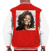 Sidney Maurer Original Portrait Of Whitney Houston Triangle Earrings Mens Varsity Jacket - Mens Varsity Jacket