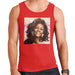 Sidney Maurer Original Portrait Of Whitney Houston Triangle Earrings Mens Vest - Small / Red - Mens Vest