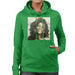 Sidney Maurer Original Portrait Of Whitney Houston Triangle Earrings Womens Hooded Sweatshirt - Womens Hooded Sweatshirt