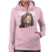 Sidney Maurer Original Portrait Of Whitney Houston Triangle Earrings Womens Hooded Sweatshirt - Small / Light Pink - Womens Hooded