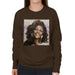 Sidney Maurer Original Portrait Of Whitney Houston Triangle Earrings Womens Sweatshirt - Womens Sweatshirt