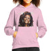 Sidney Maurer Original Portrait Of Whitney Houston White Kids Hooded Sweatshirt - X-Small (3-4 yrs) / Light Pink - Kids Boys Hooded