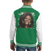 Sidney Maurer Original Portrait Of Whitney Houston White Kids Varsity Jacket - Kids Boys Varsity Jacket