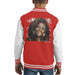 Sidney Maurer Original Portrait Of Whitney Houston White Kids Varsity Jacket - Kids Boys Varsity Jacket