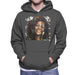 Sidney Maurer Original Portrait Of Whitney Houston White Mens Hooded Sweatshirt - Mens Hooded Sweatshirt