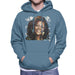 Sidney Maurer Original Portrait Of Whitney Houston White Mens Hooded Sweatshirt - Mens Hooded Sweatshirt