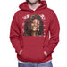 Sidney Maurer Original Portrait Of Whitney Houston White Mens Hooded Sweatshirt - Mens Hooded Sweatshirt