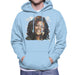 Sidney Maurer Original Portrait Of Whitney Houston White Mens Hooded Sweatshirt - Mens Hooded Sweatshirt