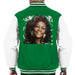 Sidney Maurer Original Portrait Of Whitney Houston White Mens Varsity Jacket - Mens Varsity Jacket