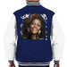 Sidney Maurer Original Portrait Of Whitney Houston White Mens Varsity Jacket - Mens Varsity Jacket