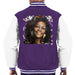 Sidney Maurer Original Portrait Of Whitney Houston White Mens Varsity Jacket - Mens Varsity Jacket