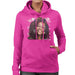 Sidney Maurer Original Portrait Of Whitney Houston White Womens Hooded Sweatshirt - Womens Hooded Sweatshirt