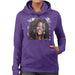 Sidney Maurer Original Portrait Of Whitney Houston White Womens Hooded Sweatshirt - Womens Hooded Sweatshirt