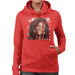Sidney Maurer Original Portrait Of Whitney Houston White Womens Hooded Sweatshirt - Womens Hooded Sweatshirt