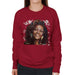 Sidney Maurer Original Portrait Of Whitney Houston White Womens Sweatshirt - Womens Sweatshirt