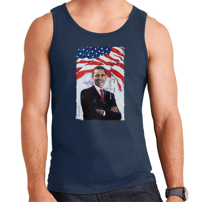 Sidney Maurer Original Portrait Of Barack Obama Mens Vest - Mens Vest