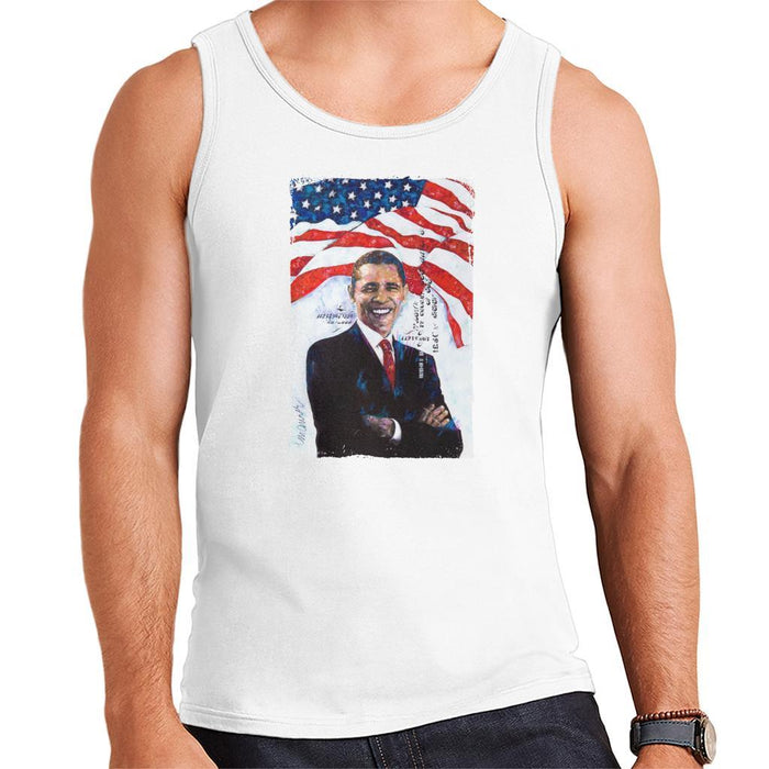 Sidney Maurer Original Portrait Of Barack Obama Mens Vest - Mens Vest