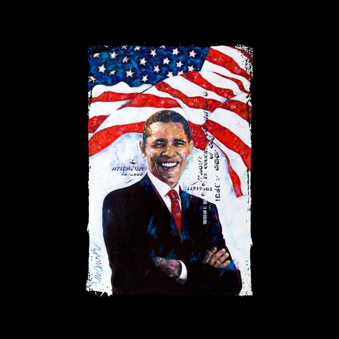 Sidney Maurer Original Portrait Of Barack Obama Womens Sweatshirt - Womens Sweatshirt