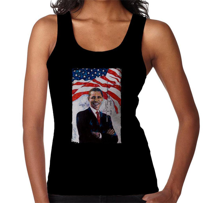 Sidney Maurer Original Portrait Of Barack Obama Womens Vest - Womens Vest