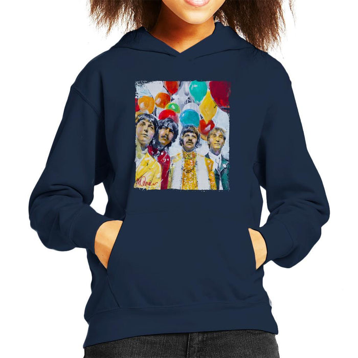 Sidney Maurer Original Portrait Of The Beatles Sgt Peppers 1967 Kids Hooded Sweatshirt - Kids Boys Hooded Sweatshirt
