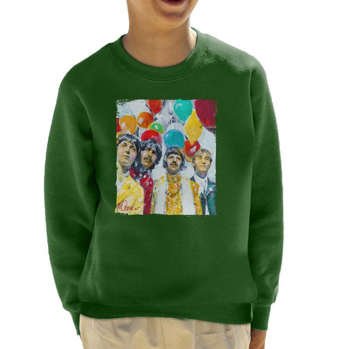 Sidney Maurer Original Portrait Of The Beatles Sgt Peppers 1967 Kids Sweatshirt - Kids Boys Sweatshirt