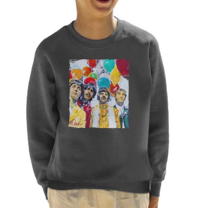 Sidney Maurer Original Portrait Of The Beatles Sgt Peppers 1967 Kids Sweatshirt - Kids Boys Sweatshirt
