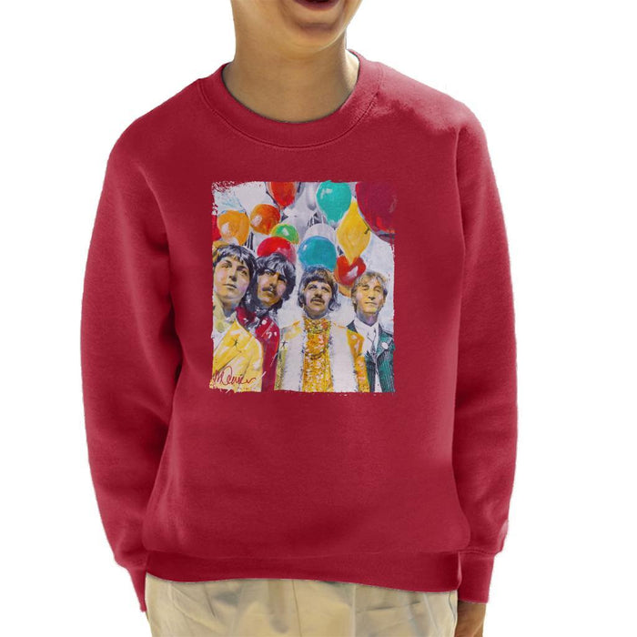 Sidney Maurer Original Portrait Of The Beatles Sgt Peppers 1967 Kids Sweatshirt - Kids Boys Sweatshirt