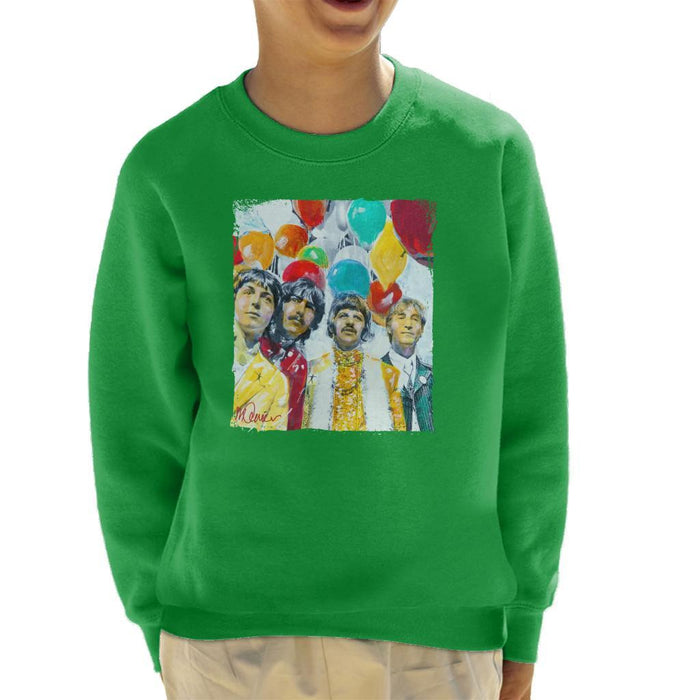 Sidney Maurer Original Portrait Of The Beatles Sgt Peppers 1967 Kids Sweatshirt - Kids Boys Sweatshirt