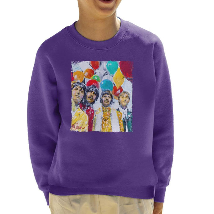 Sidney Maurer Original Portrait Of The Beatles Sgt Peppers 1967 Kids Sweatshirt - Kids Boys Sweatshirt