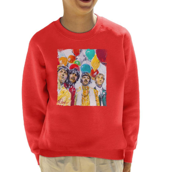 Sidney Maurer Original Portrait Of The Beatles Sgt Peppers 1967 Kids Sweatshirt - Kids Boys Sweatshirt