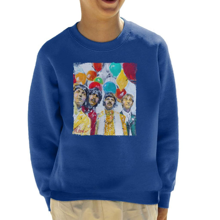 Sidney Maurer Original Portrait Of The Beatles Sgt Peppers 1967 Kids Sweatshirt - Kids Boys Sweatshirt