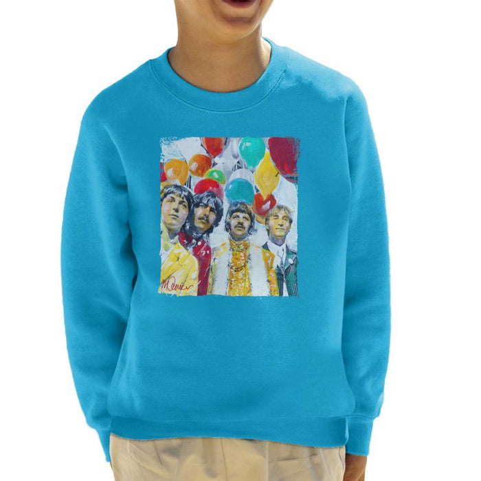 Sidney Maurer Original Portrait Of The Beatles Sgt Peppers 1967 Kids Sweatshirt - Kids Boys Sweatshirt
