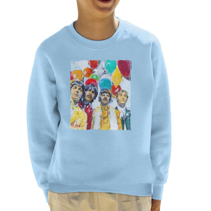 Sidney Maurer Original Portrait Of The Beatles Sgt Peppers 1967 Kids Sweatshirt - Kids Boys Sweatshirt