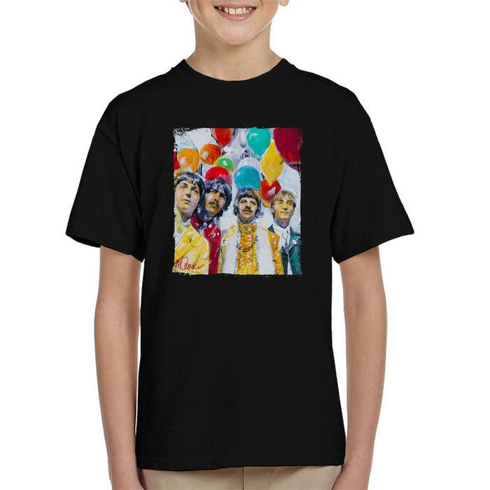 Sidney Maurer Original Portrait Of The Beatles Sgt Peppers 1967 Kids T-Shirt - Kids Boys T-Shirt