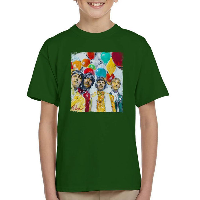 Sidney Maurer Original Portrait Of The Beatles Sgt Peppers 1967 Kids T-Shirt - Kids Boys T-Shirt