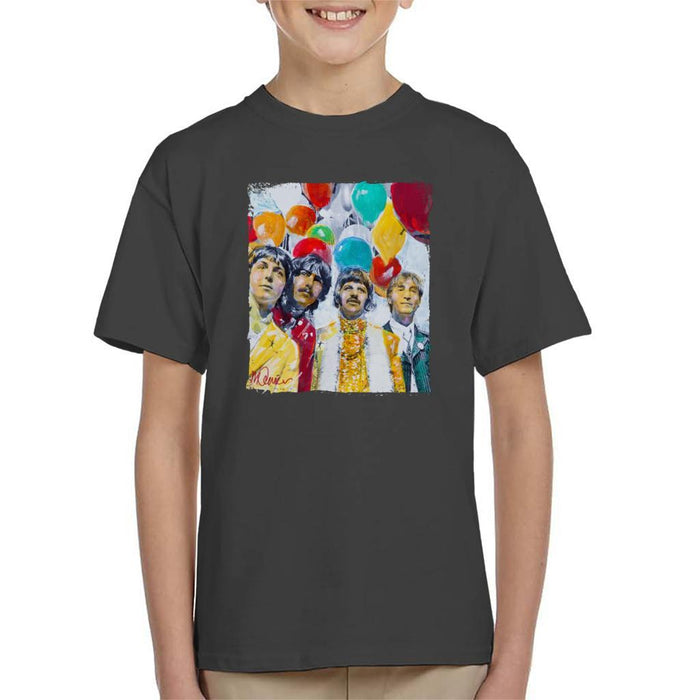 Sidney Maurer Original Portrait Of The Beatles Sgt Peppers 1967 Kids T-Shirt - Kids Boys T-Shirt