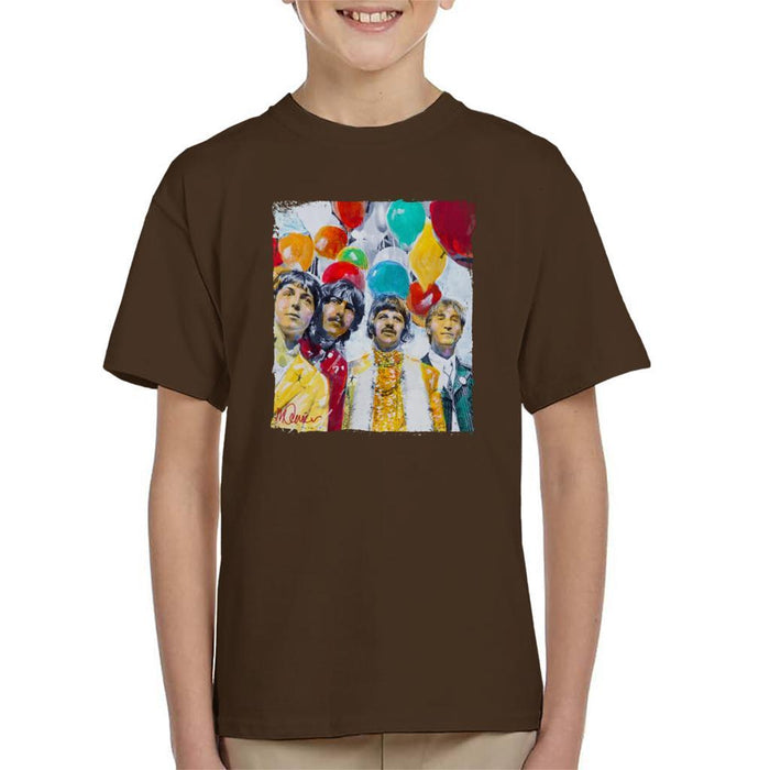 Sidney Maurer Original Portrait Of The Beatles Sgt Peppers 1967 Kids T-Shirt - Kids Boys T-Shirt
