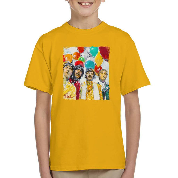 Sidney Maurer Original Portrait Of The Beatles Sgt Peppers 1967 Kids T-Shirt - Kids Boys T-Shirt